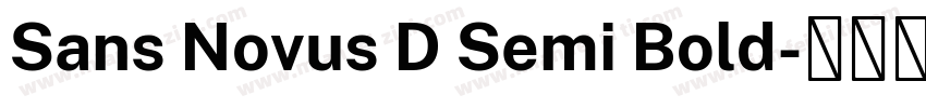 Sans Novus D Semi Bold字体转换
